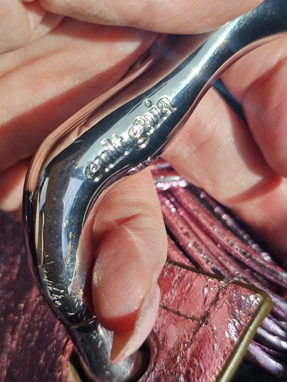 Cult Gaia Metallic Pink Shoulder Bag - Picture 3 of 9